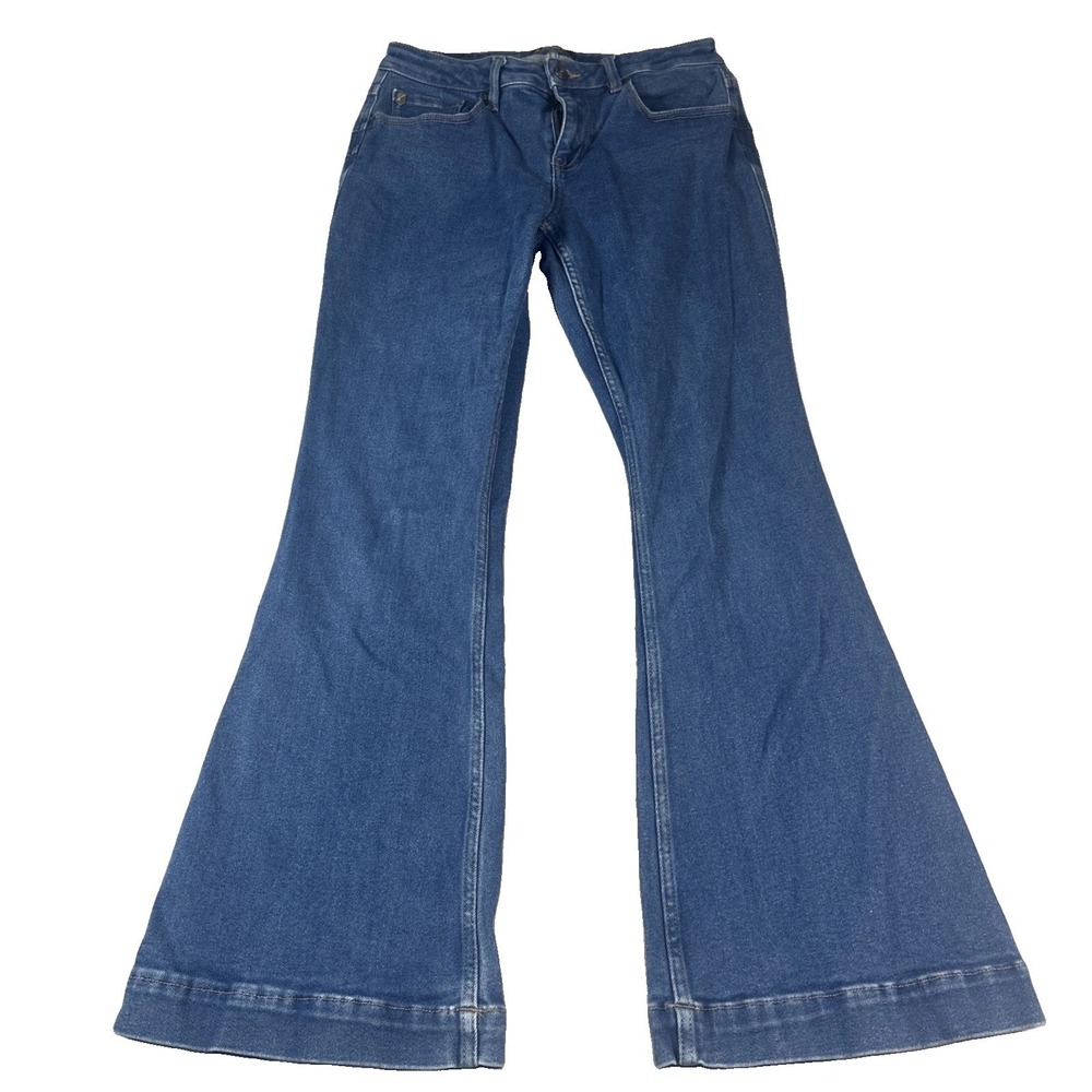 Rank 45 Womens Blue Flared Denim Jeans Size 31x32